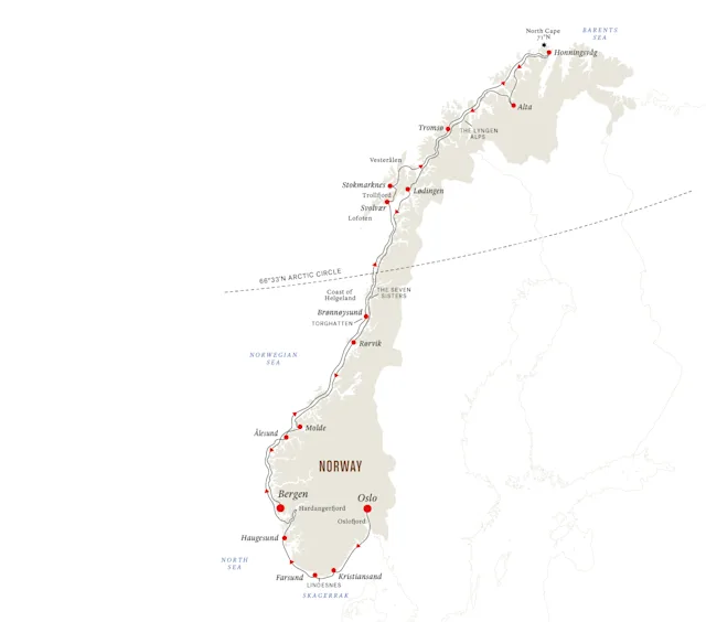 Oslo to Bergen Cruise | North Cape Express | Hurtigruten US