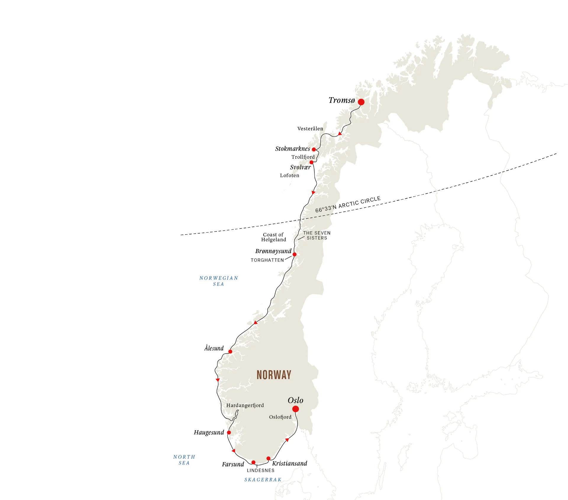 The North Cape Express – Half Voyage from Tromsø to Oslo (2024/25)