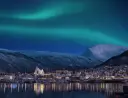 The northern lights above Tromsø