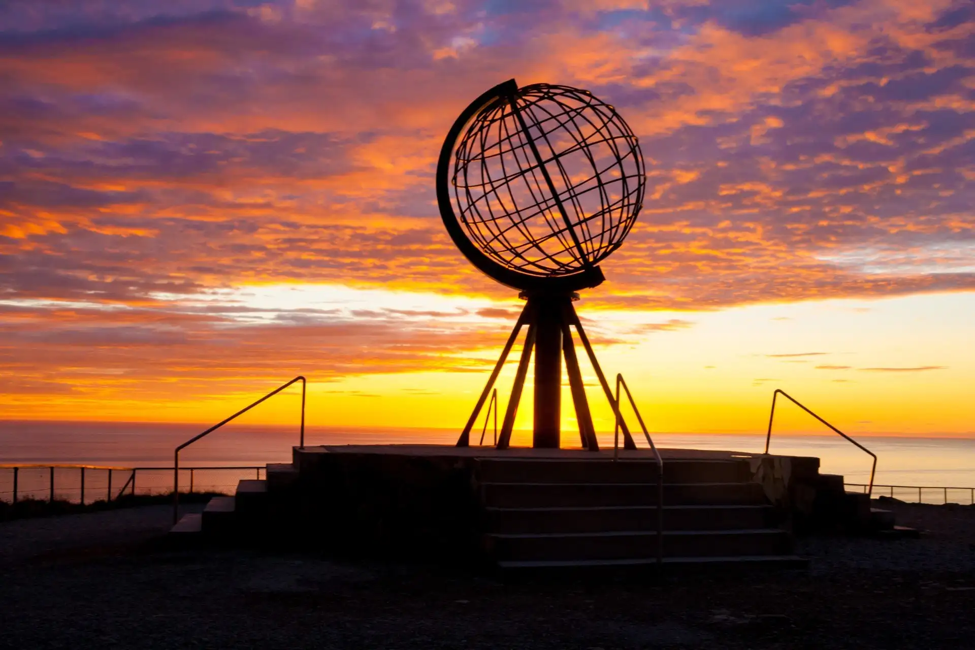 North Cape globe monument, Norway
