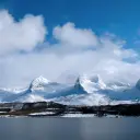 Seven Sisters mountain range in Norway
