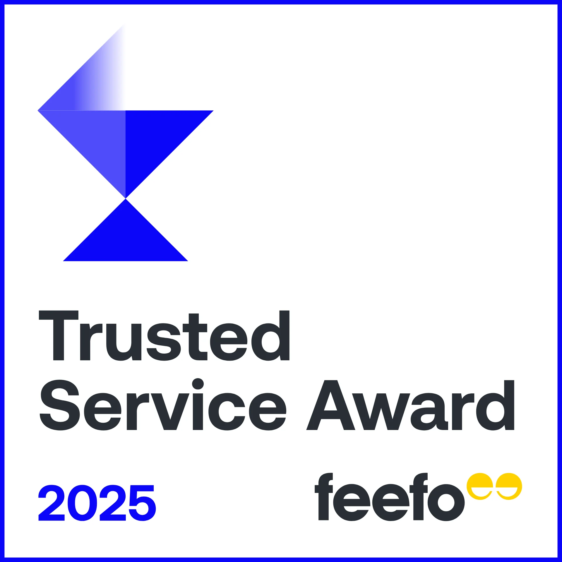 Feefo Trusted Service 2025