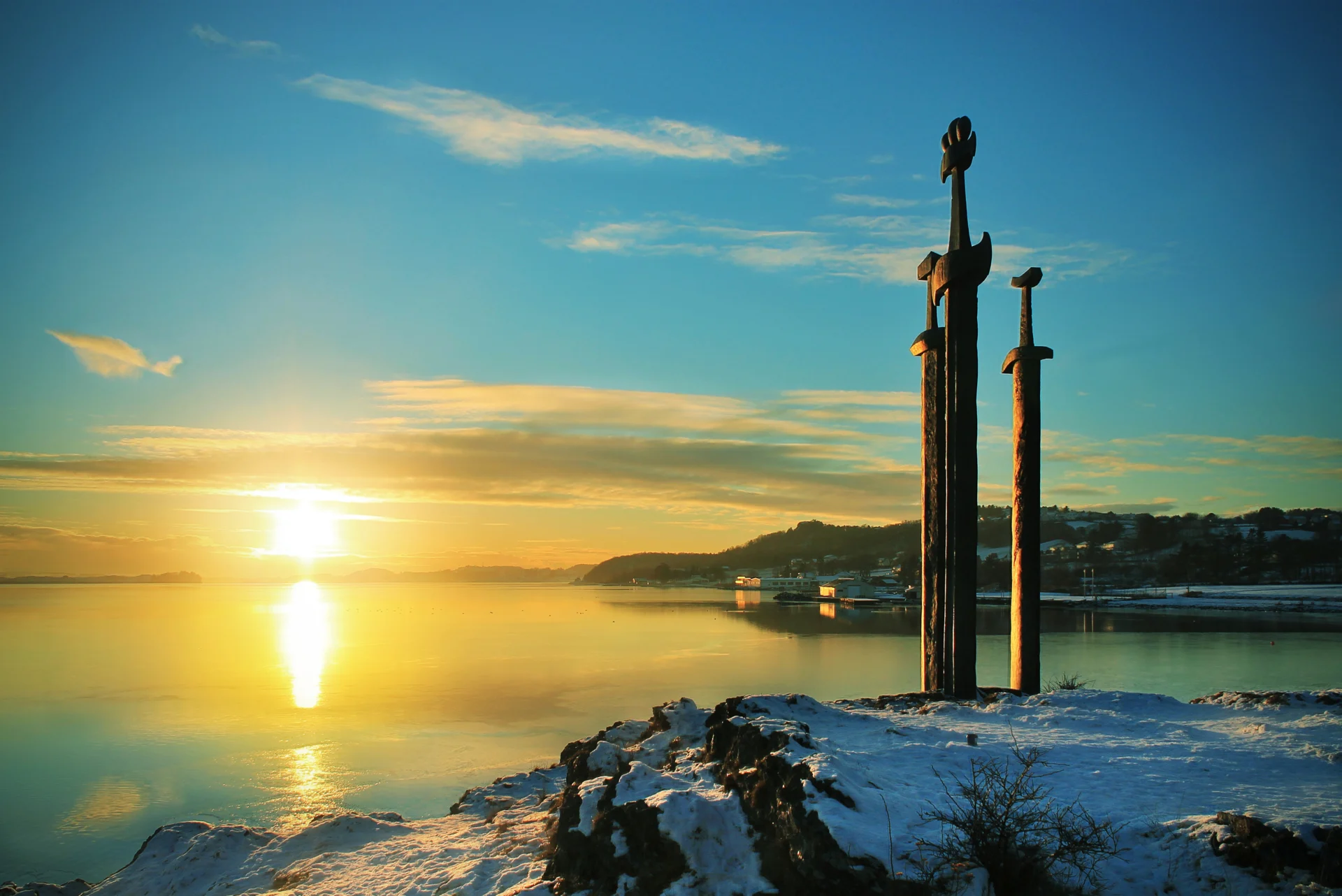 Swords in Rock Stavanger Norway HGR 146810 Shutterstock