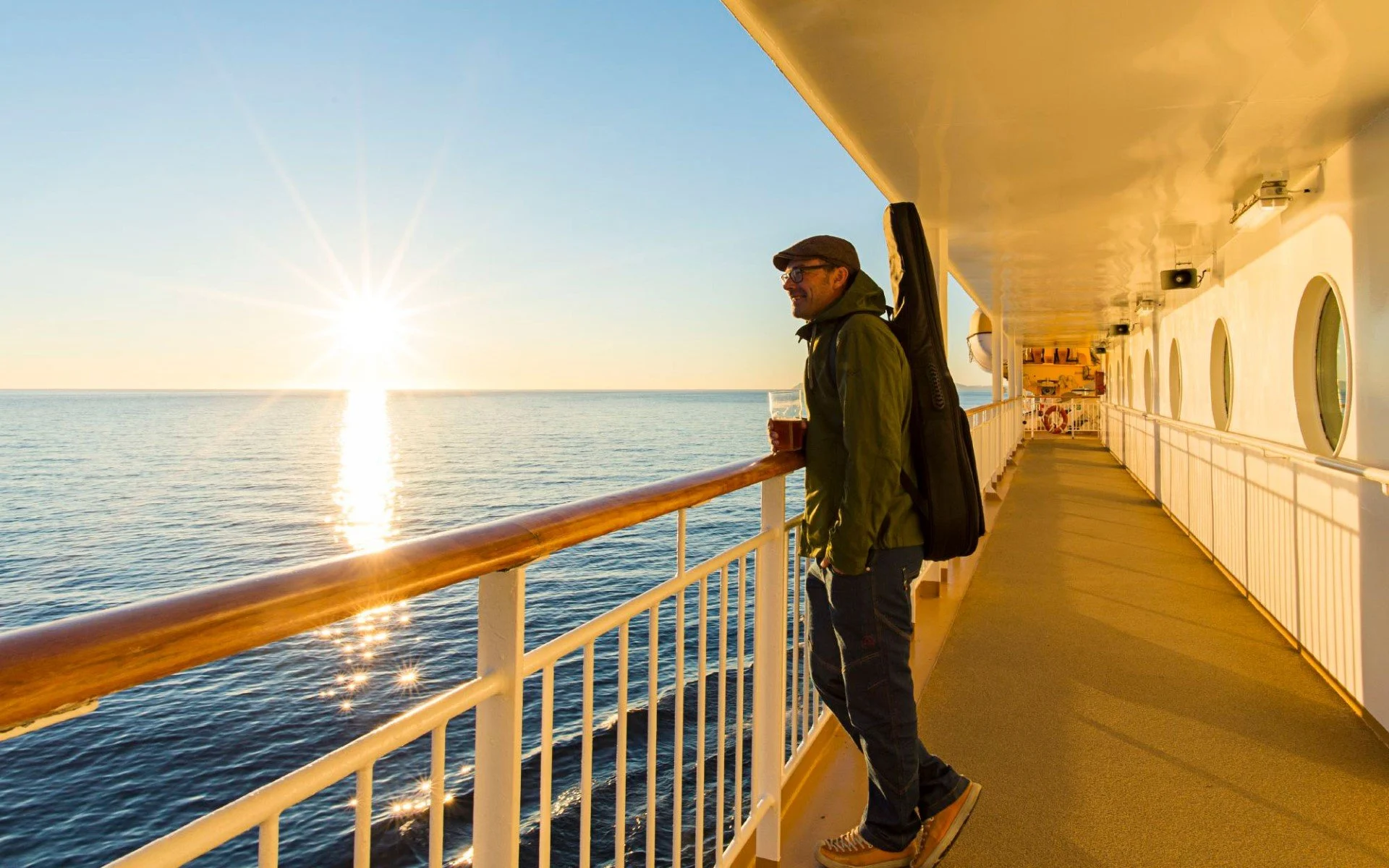 Experience the Midnight Sun from the deck on MS Midnatsol