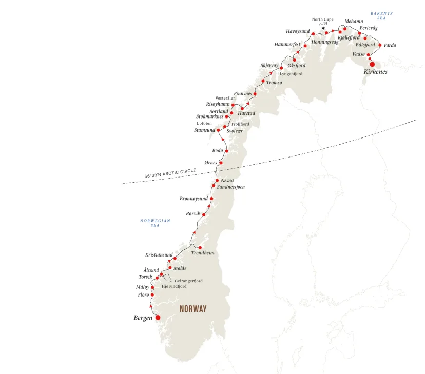 7-Day Norwegian Voyage | Bergen to Kirkenes