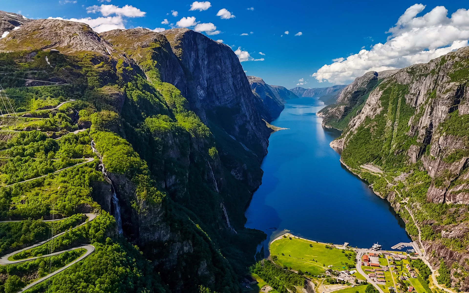 Lysebotn in Lysefjord, Norway