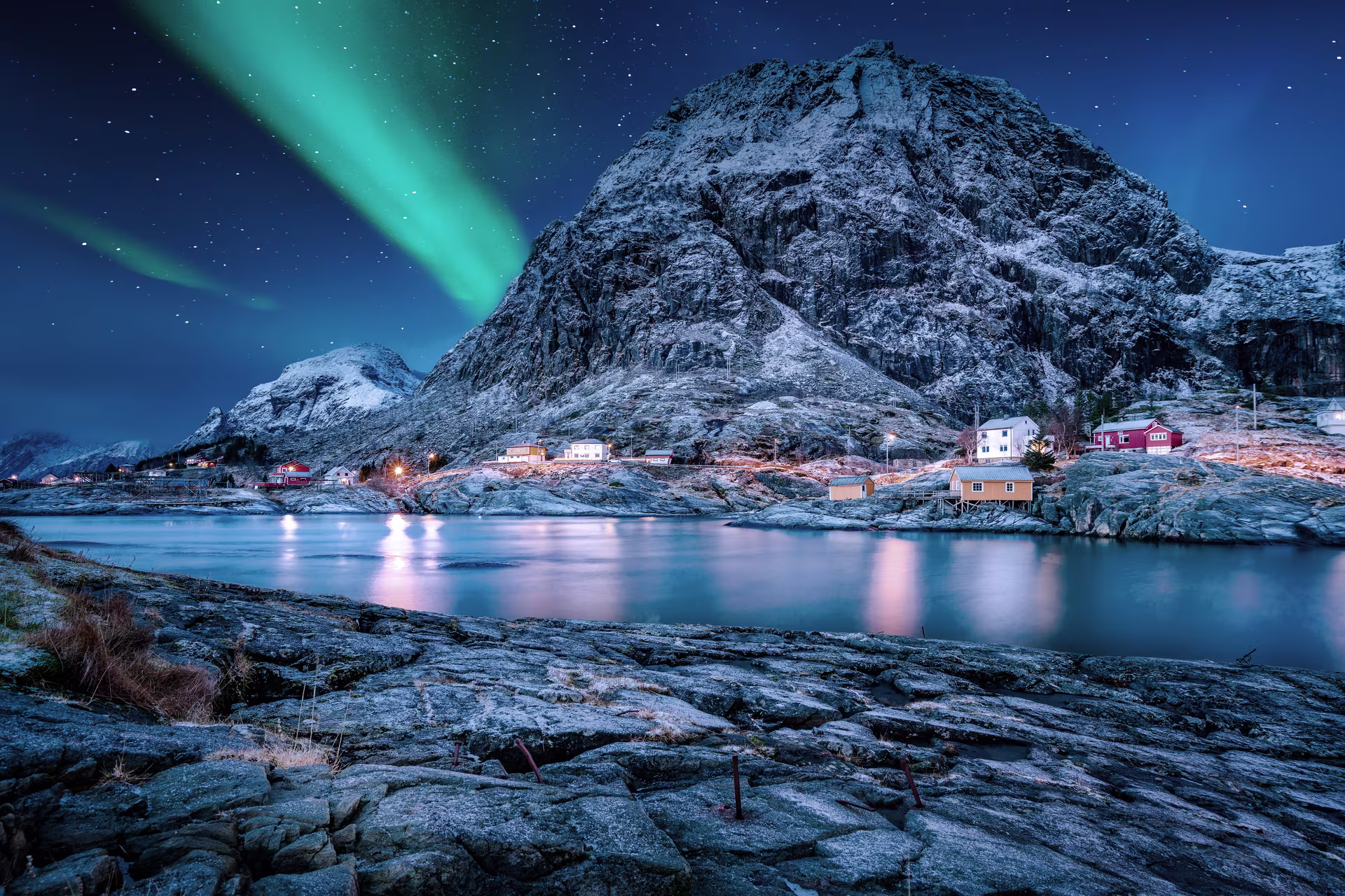 Vesteralen Norway View of River and Mountains