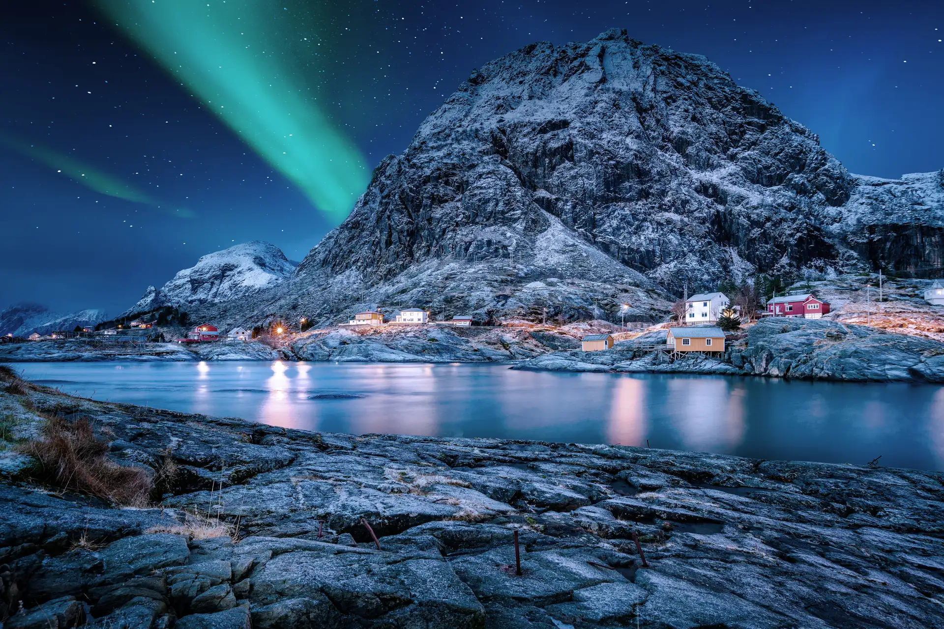 Vesteralen Norway View of River and Mountains