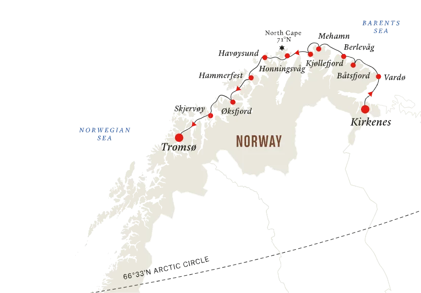 Voyage en Norvège de 2 jours - de Kirkenes à Tromsø
