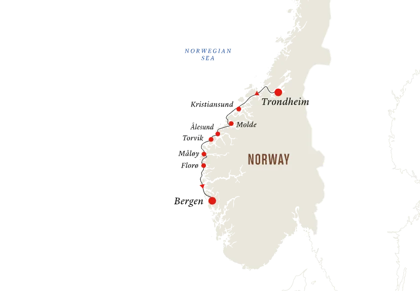 Voyage de 2 jours en Norvège | de Trondheim à Bergen