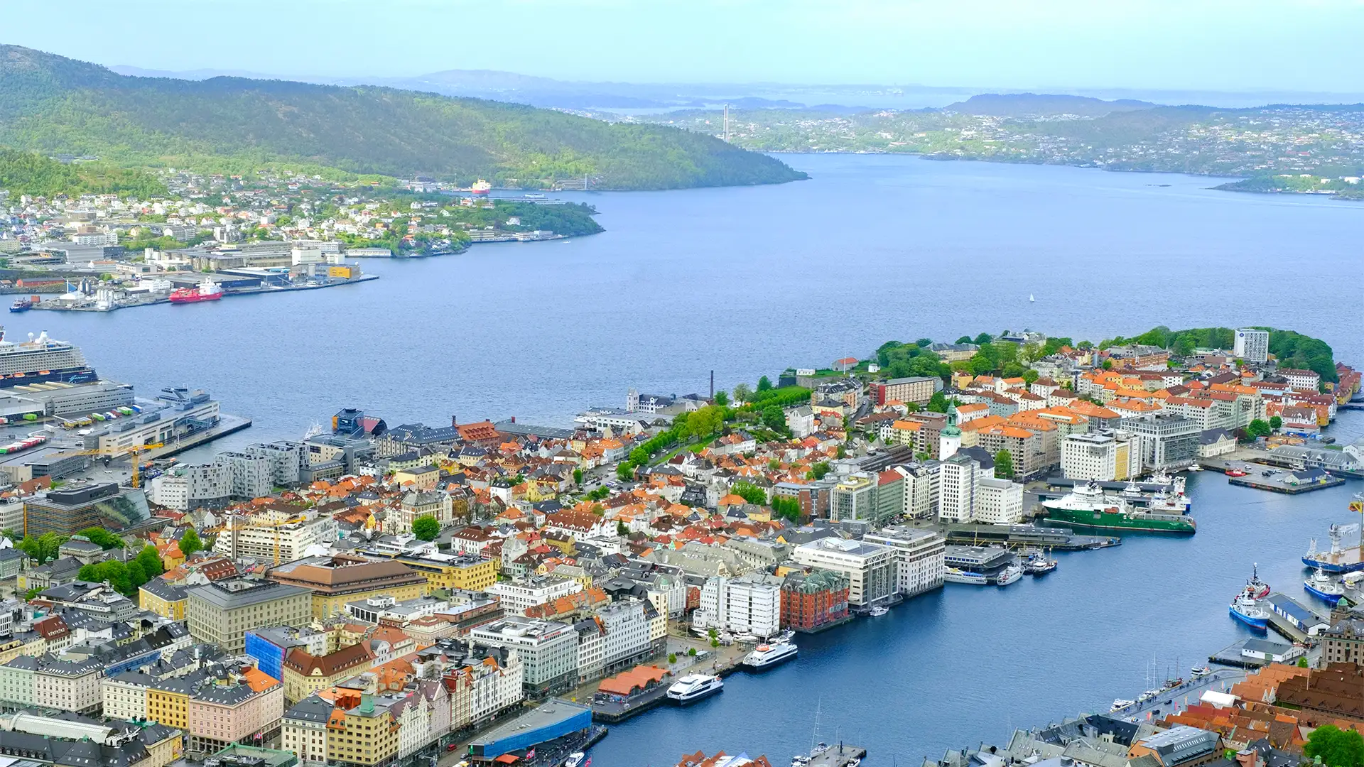 View of Bergen from Mount Floyen