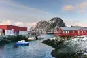 Ville portuaire norvégienne de Stamsund