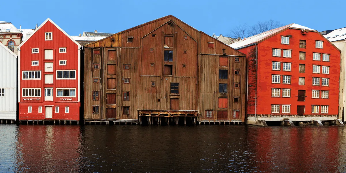 A house in the middle of a body of water