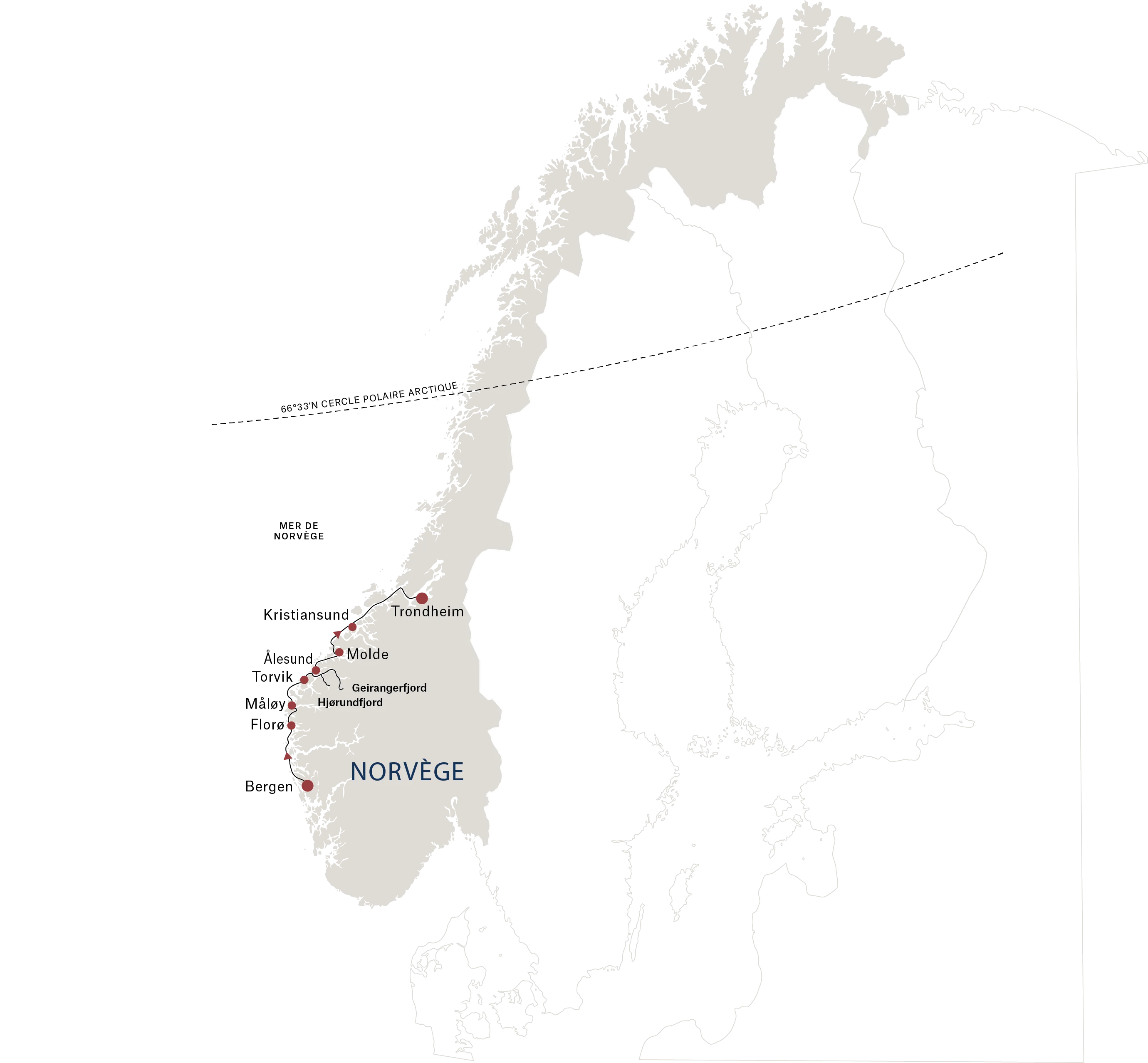 Voyage en Norvège de 3 jours de Bergen à Trondheim 