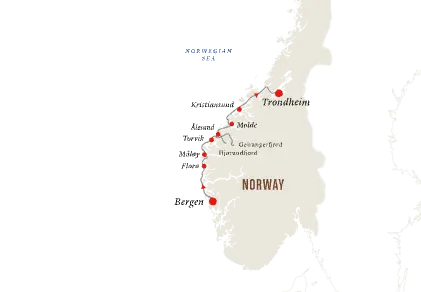 3-Day Norwegian Voyage | Bergen to Trondheim 