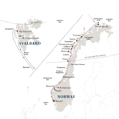 SVL Bergen-Longyearbyen-Bergen