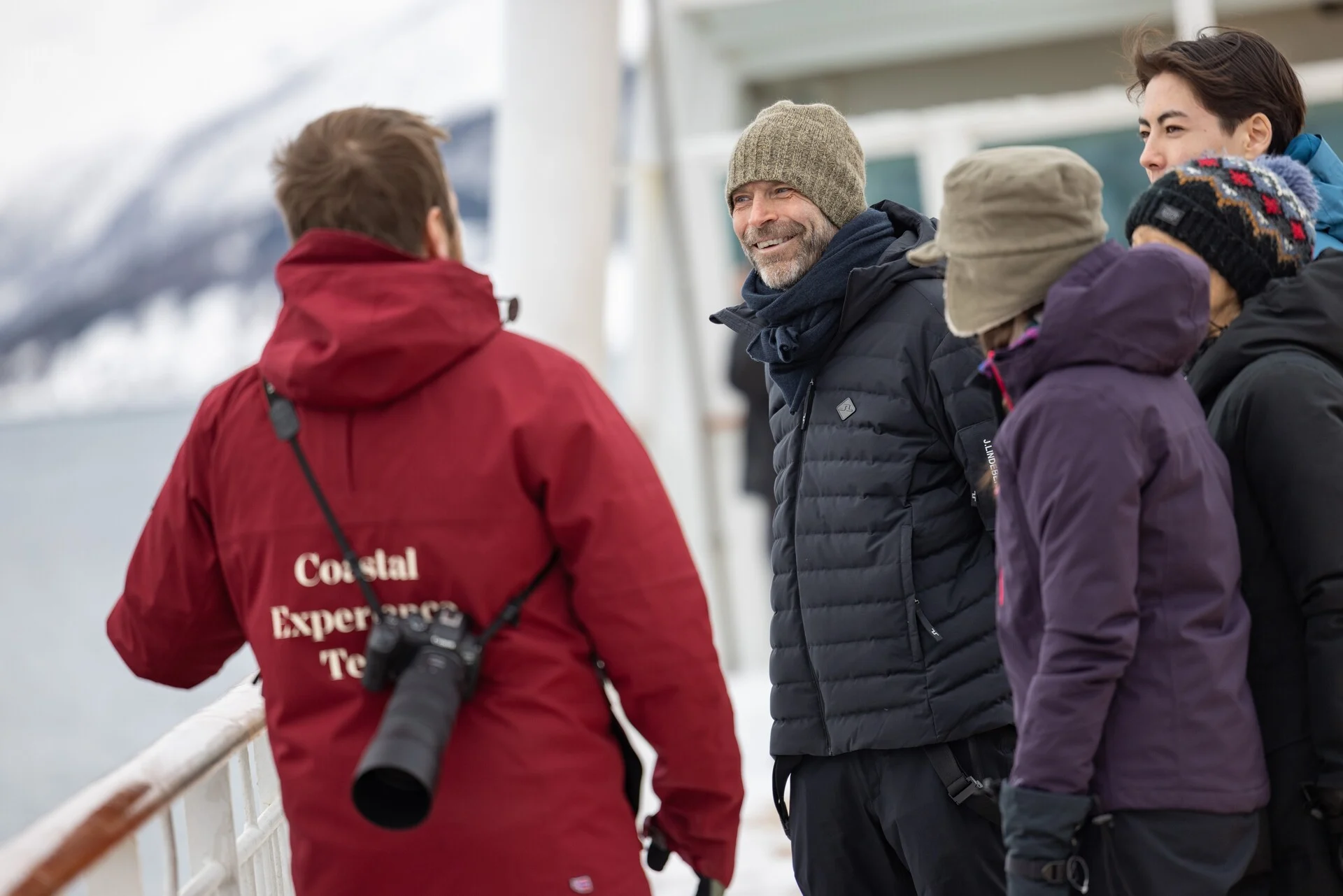 Coastal Experience Team on board Hurtigruten's MS Trollfjord ship