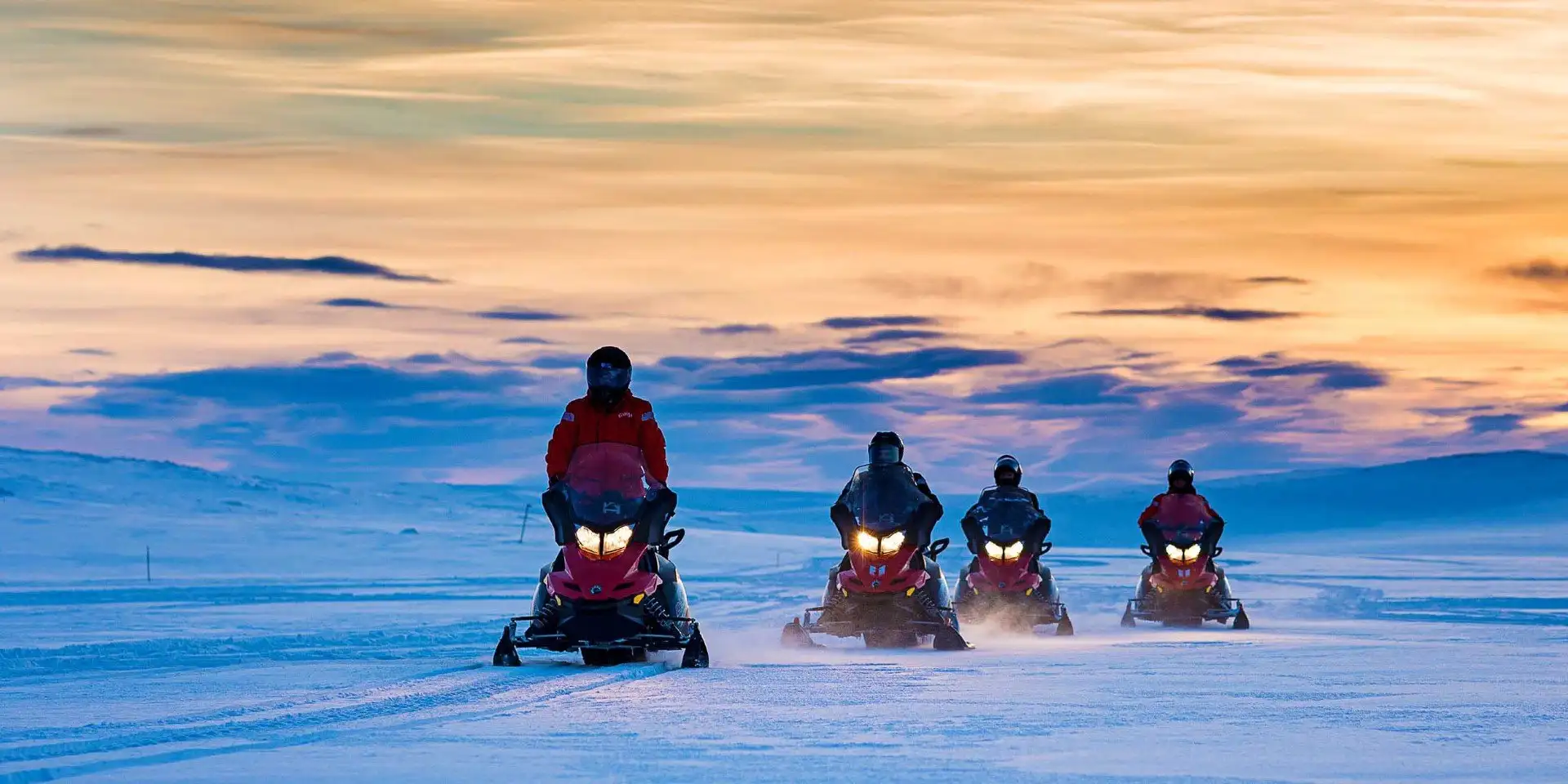 Snowmobil trip in Lapland