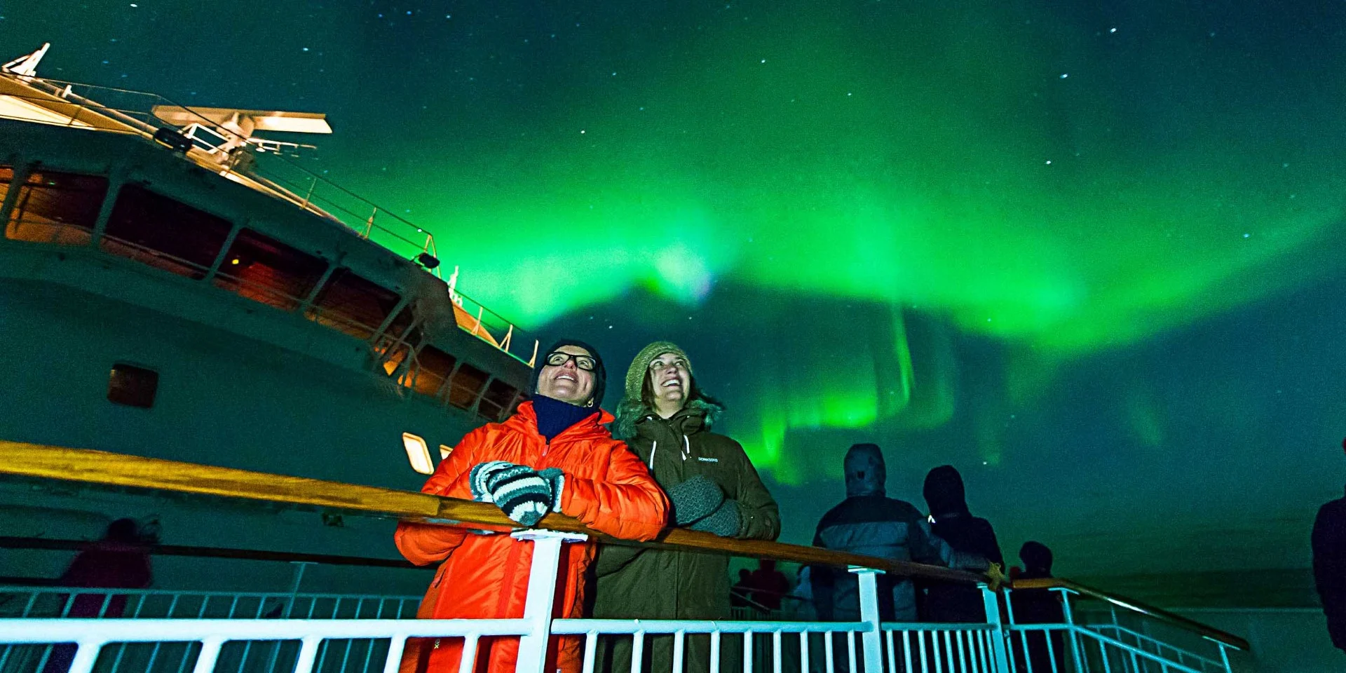 Winter expedition with Northern Light / Aurora Borealis