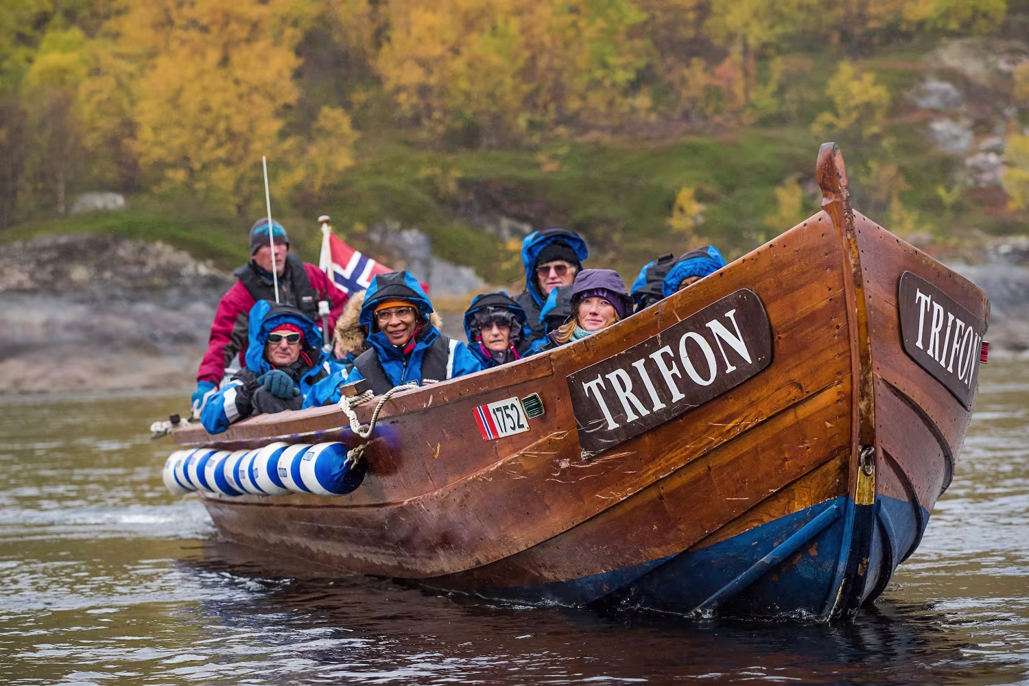 Bateau à la frontière russe