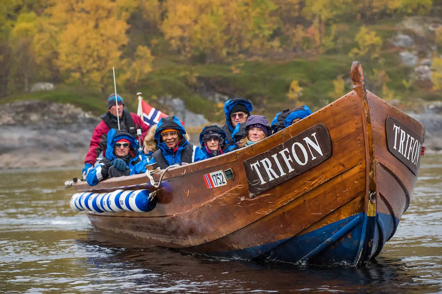 Bateau à la frontière russe