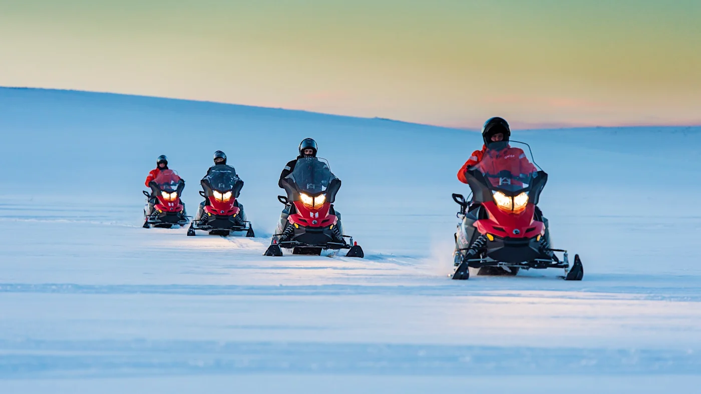 Snowmobile Trip in the Arctic