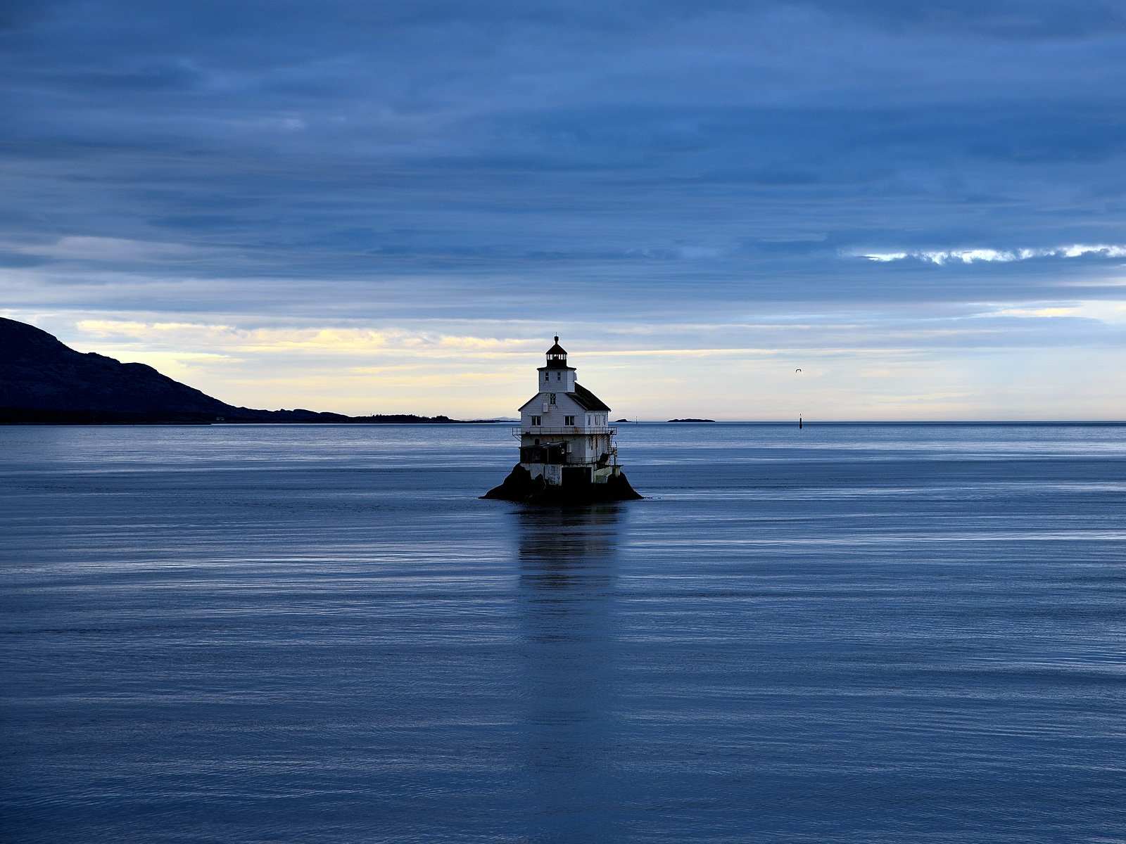 Der Stabben Leuchtturm im Dämmerlicht