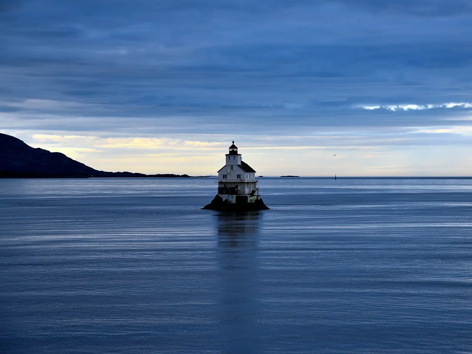 Der Stabben Leuchtturm im Dämmerlicht