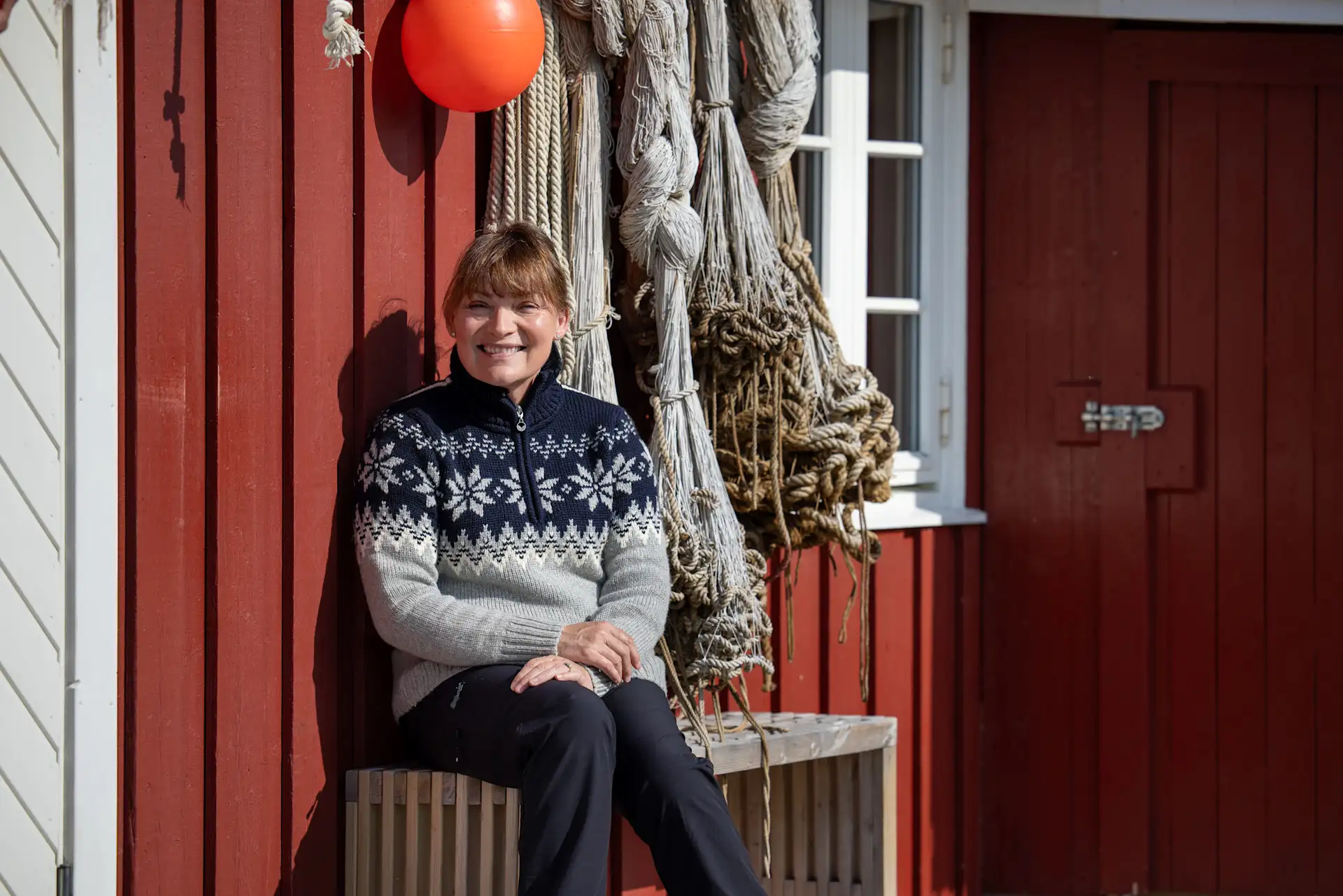 Lorraine Kelly in Alesund, Norway