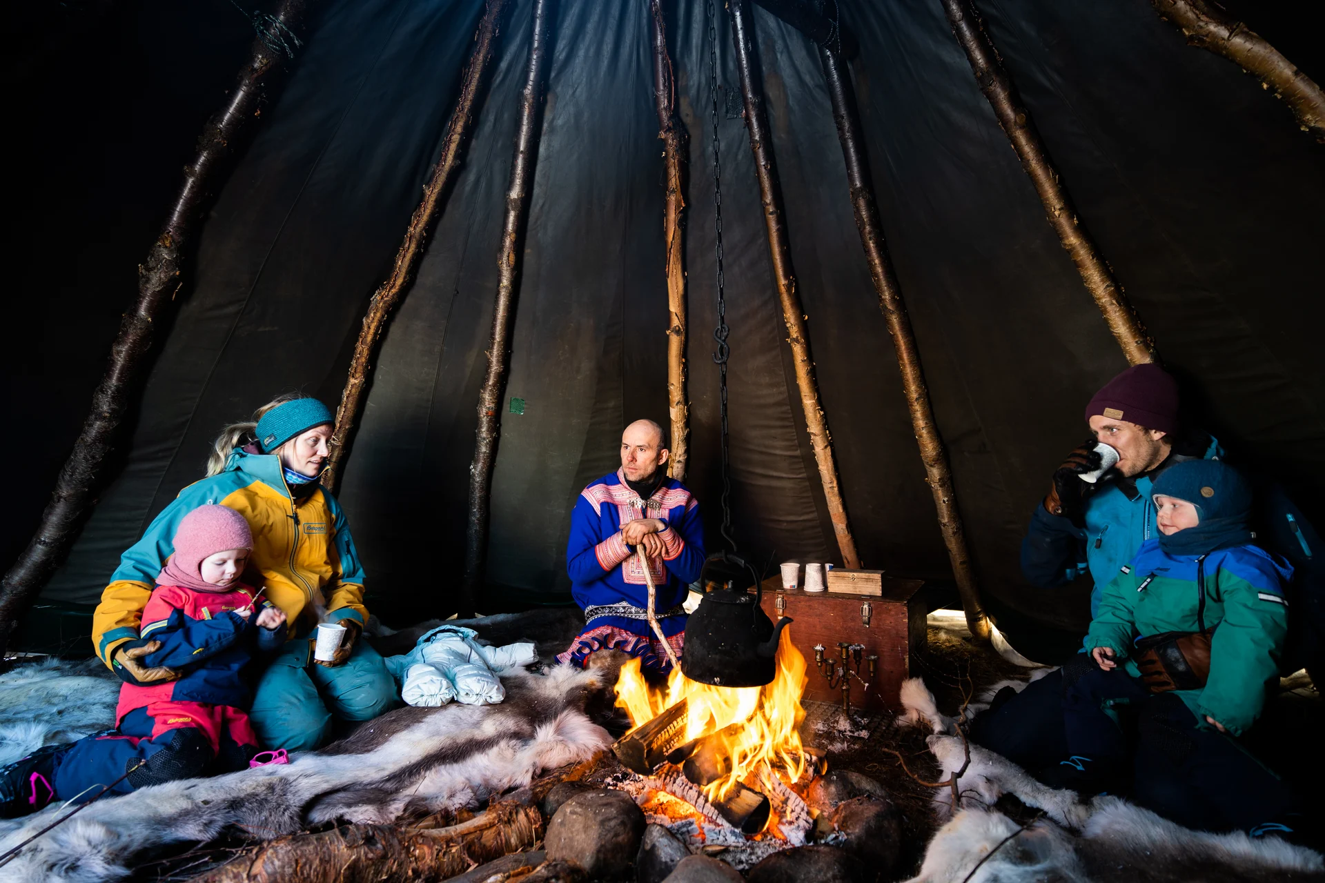 A Sami Lavvo tent in Alta, Norway. Copyright: Katelin - Sorrisniva