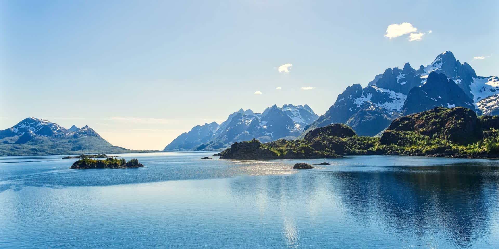 Glorious sunshine near Trollfjord