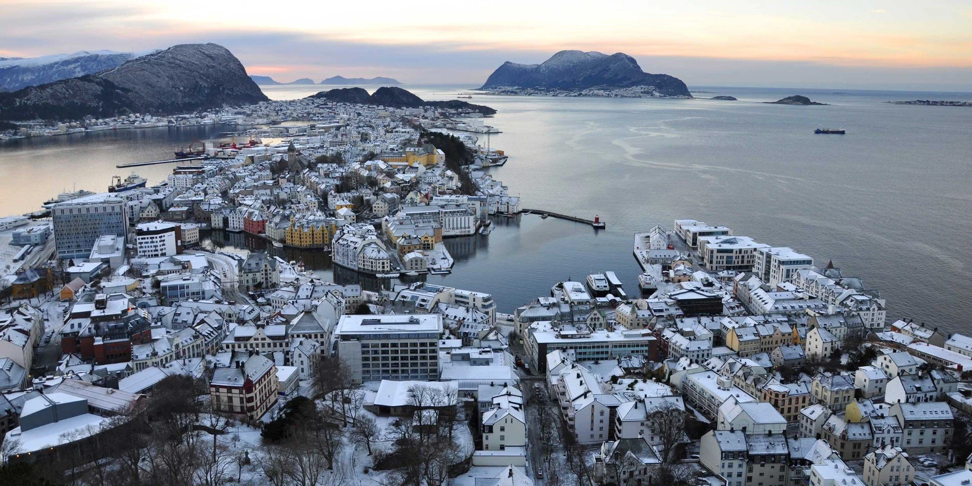 Alesund Norway in winter