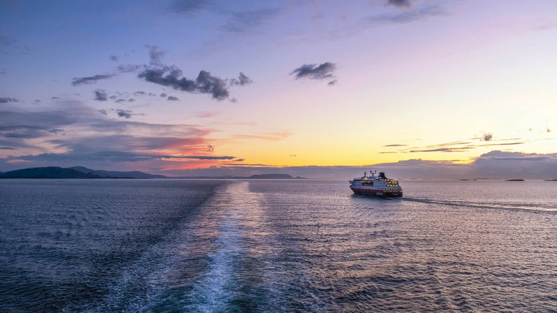 MS Polarlys on the Inner Coastal Route, Norway