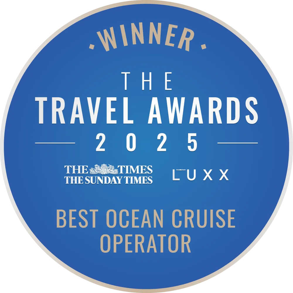 Travel Awards 2024 Winners Stacked White BEST OCEAN CRUISE OPERATOR