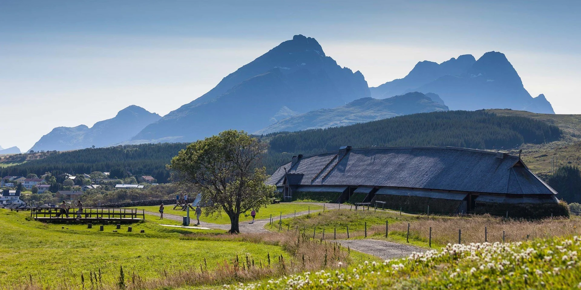 Join a Viking feast in the impressive reconstructed Viking longhouse at Borg in Lofoten 
