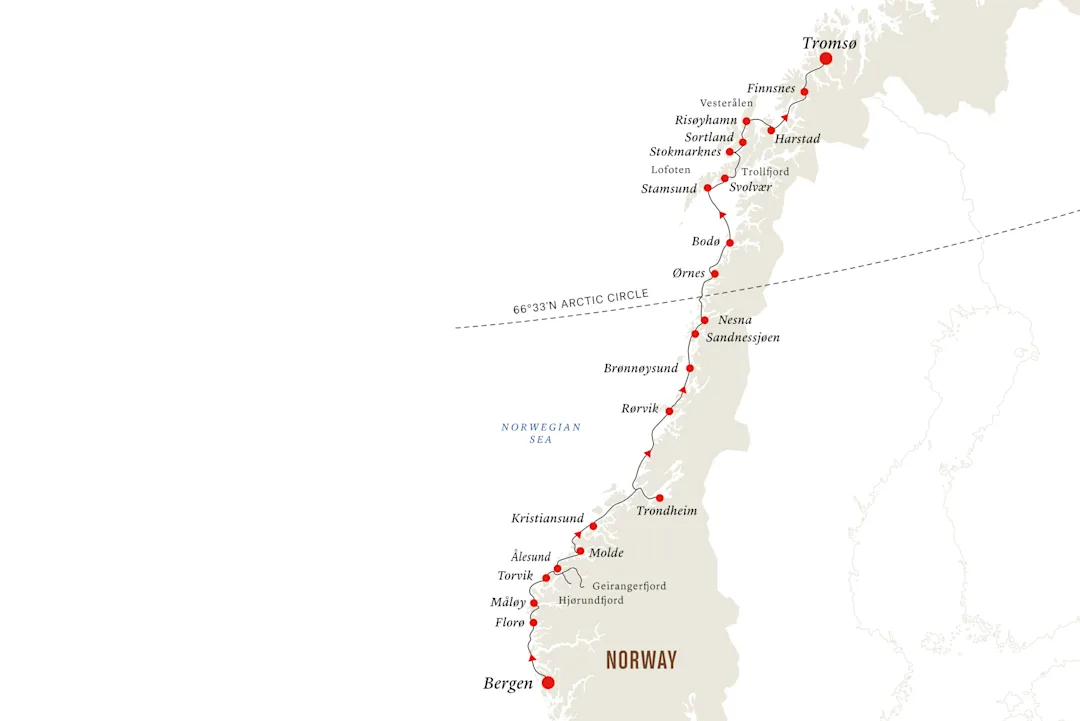 Bergen à Tromsø | Croisière de 5 jours | L’Express côtier de Norvège ...