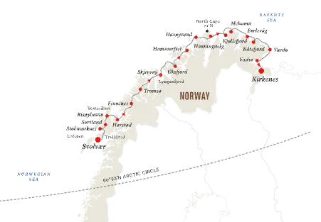 4-Day Norwegian Voyage | Svolvær to Kirkenes