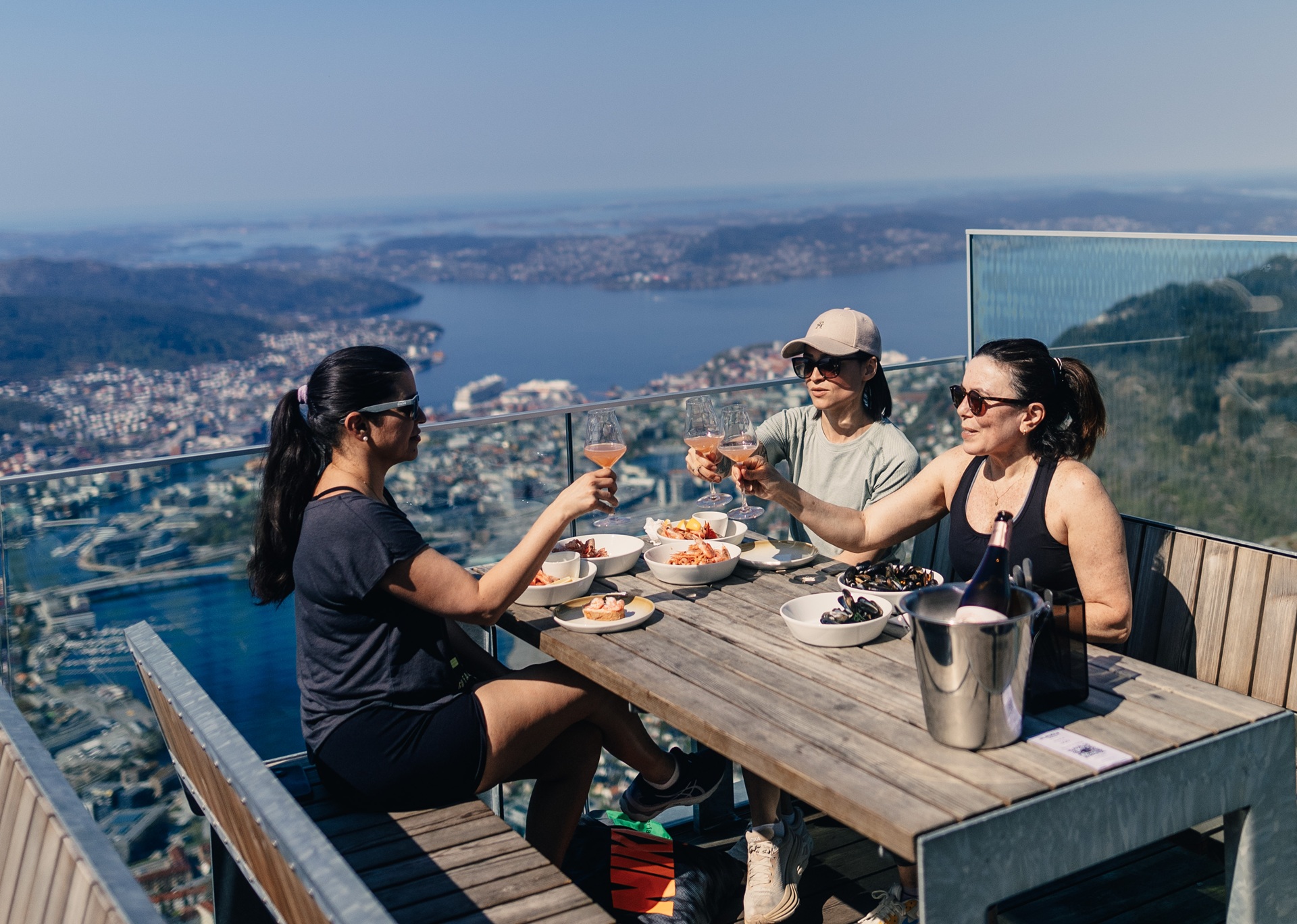 people-enjoying-drinks-top-mt-ulriken-terrace