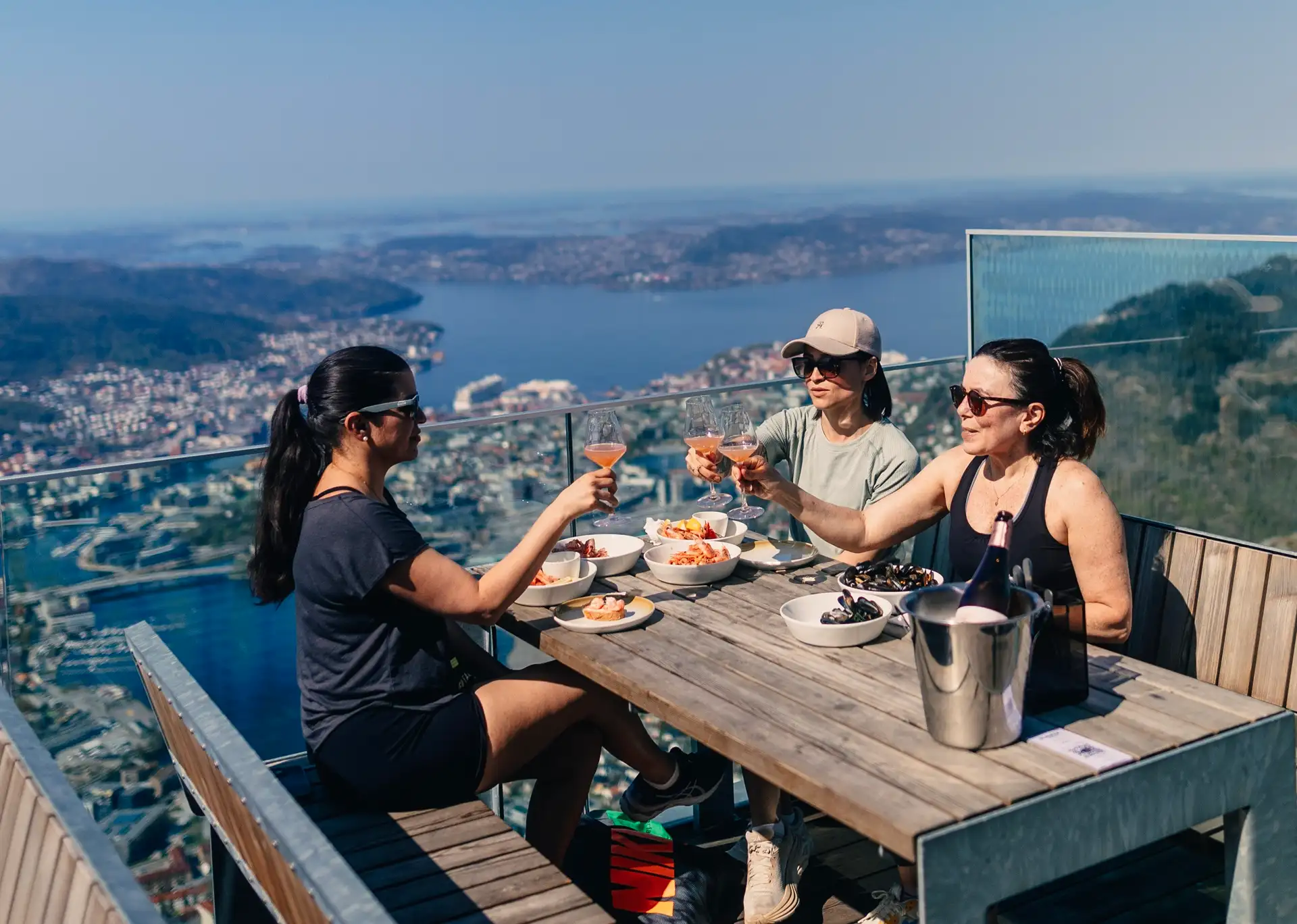 people-enjoying-drinks-top-mt-ulriken-terrace