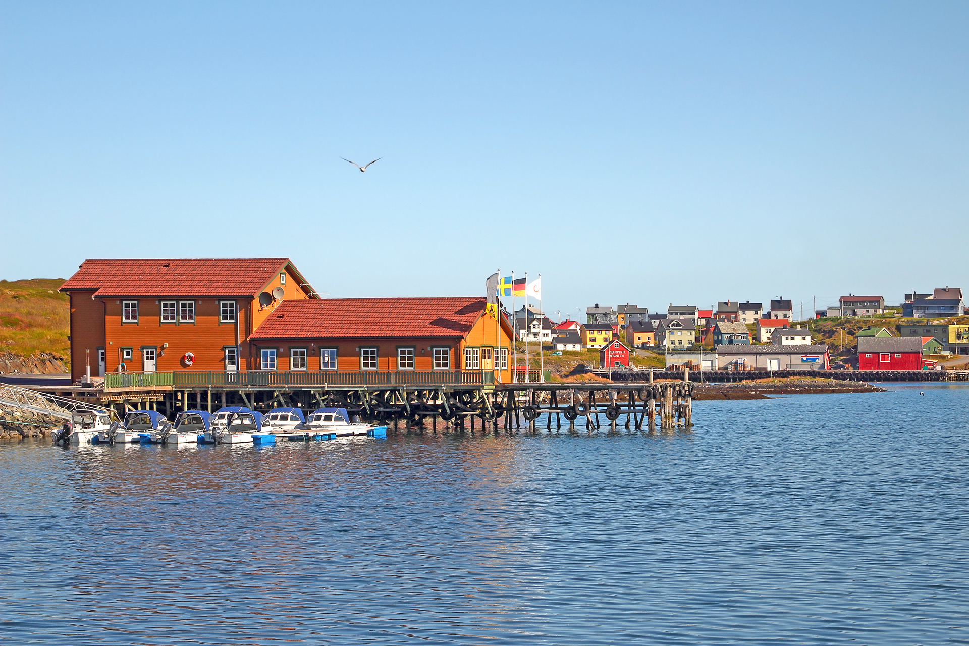 The port of Mehamn in Norway