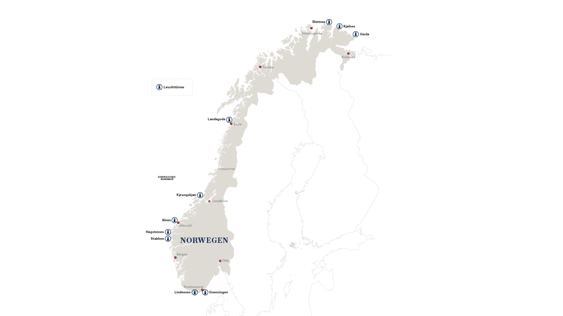 Lighthouse location map DE 2026