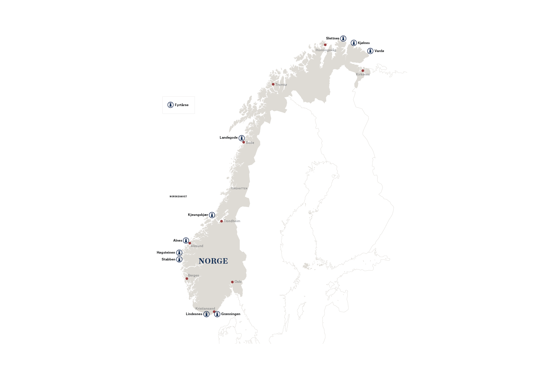 Lighthouse location map DA 2026