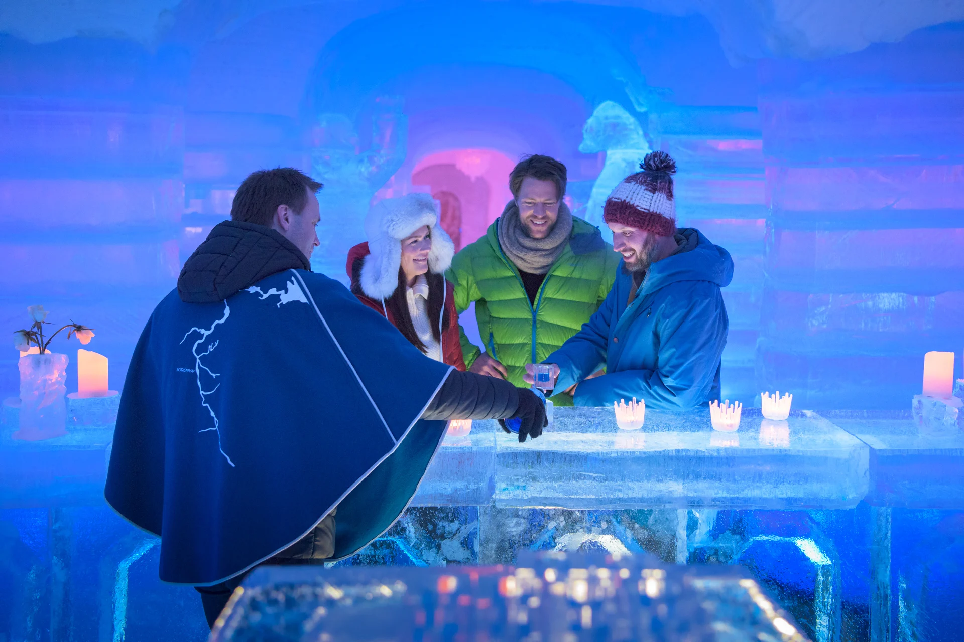 Stay overnight in Alta and experience the Igloo Hotel, rebuilt each year from blocks of pure ice (Image Credit: VisitNorway.com)