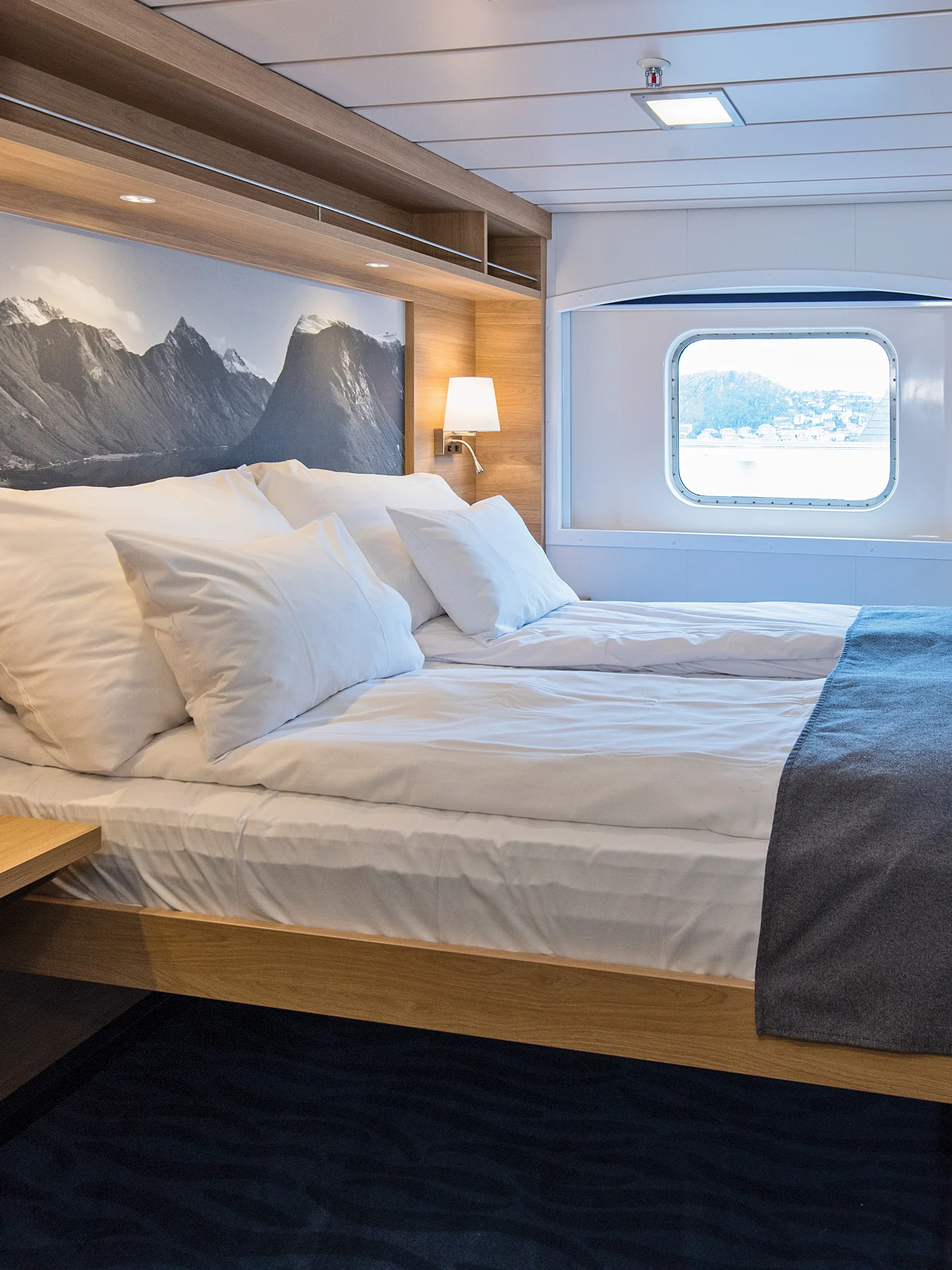 Arctic Superior cabin on board Hurtigruten ship MS Kong Harald