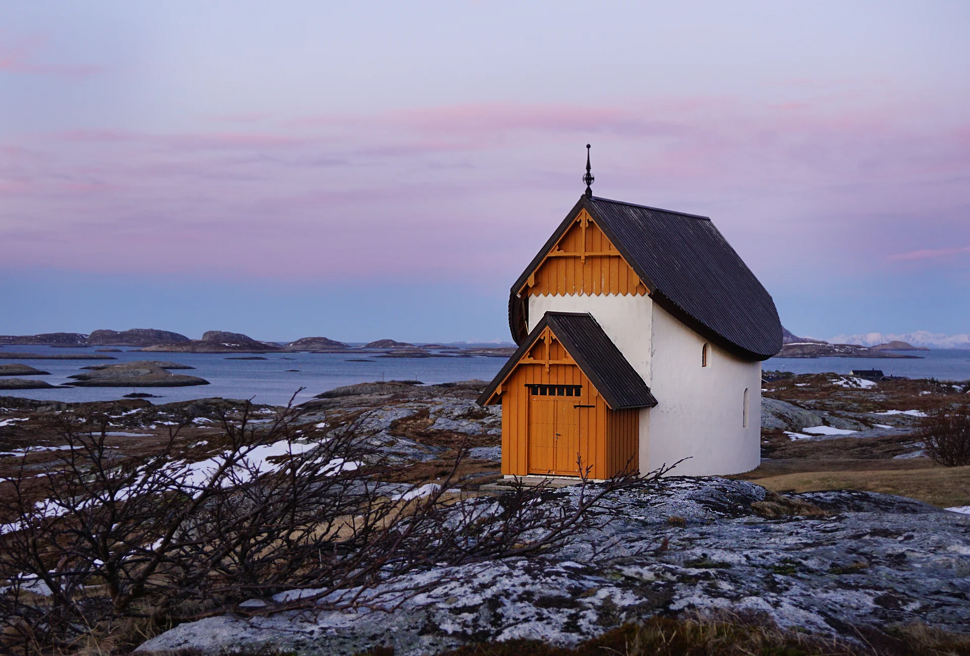 The Petter Dass Chapel in Husøya, Træna Municipality. Image copyright: 
Christine Baglo/Visitnorway.com