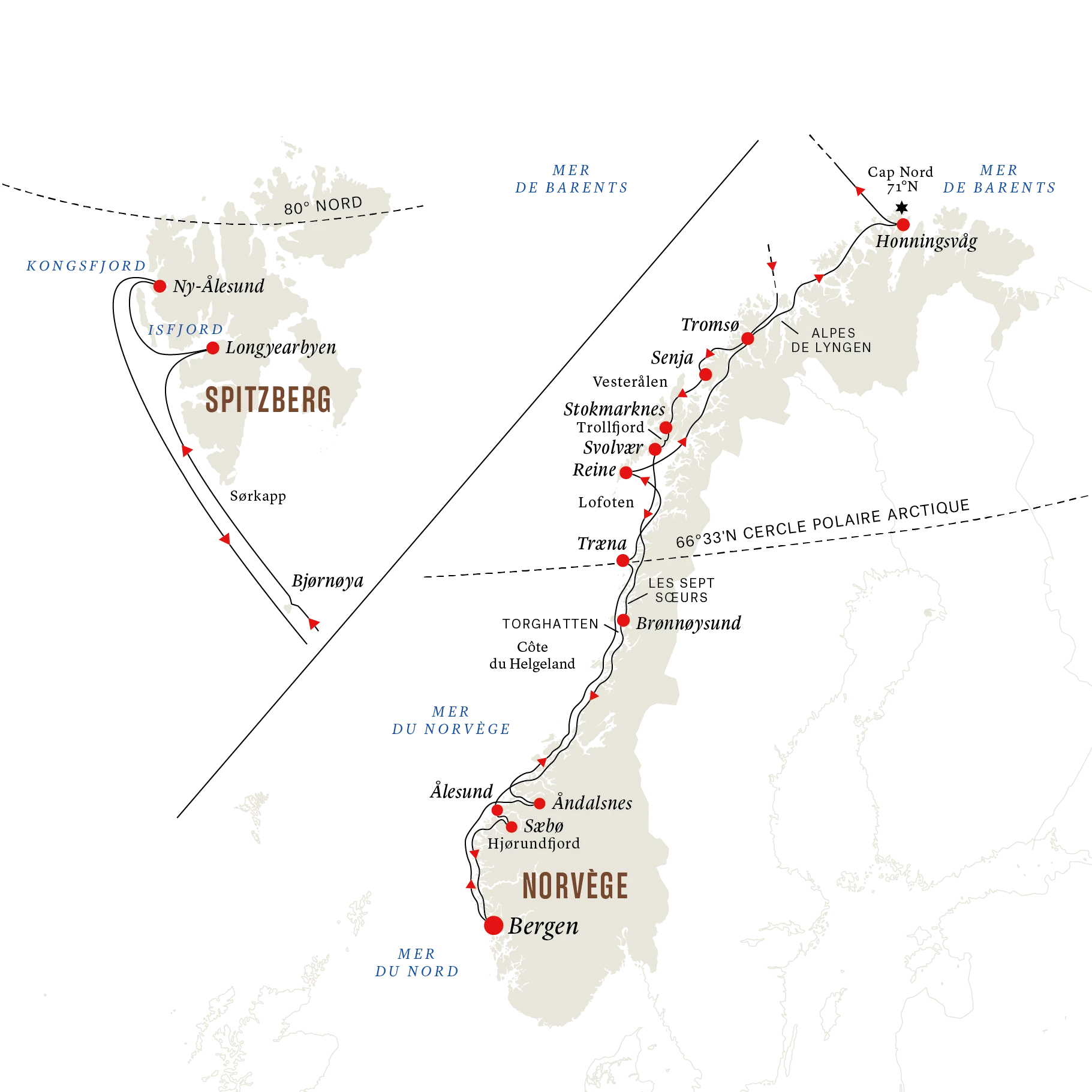Bergen-Longyearbyen-Bergen FR 2025