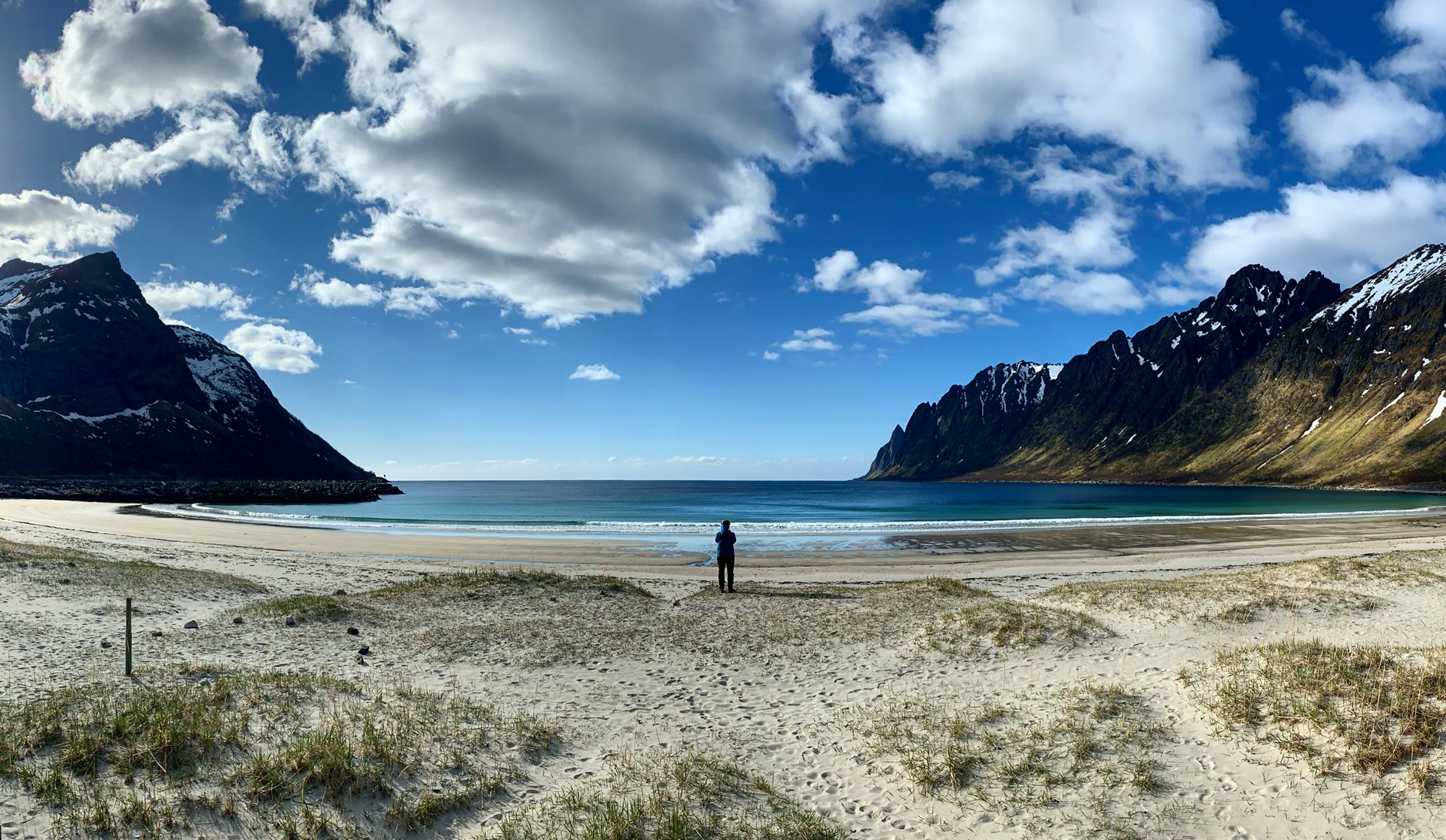 beach-sand-fjords-person-senja-norway