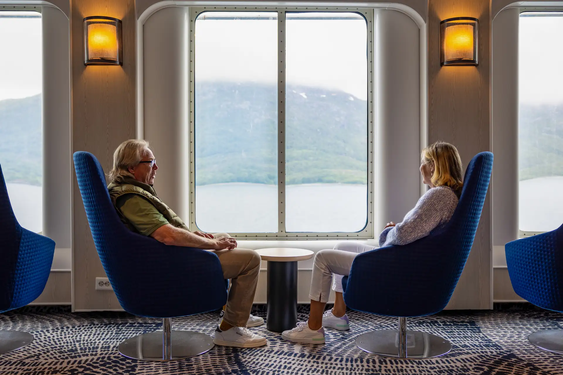 Enjoy the best views of the coast from our panoramic lounge