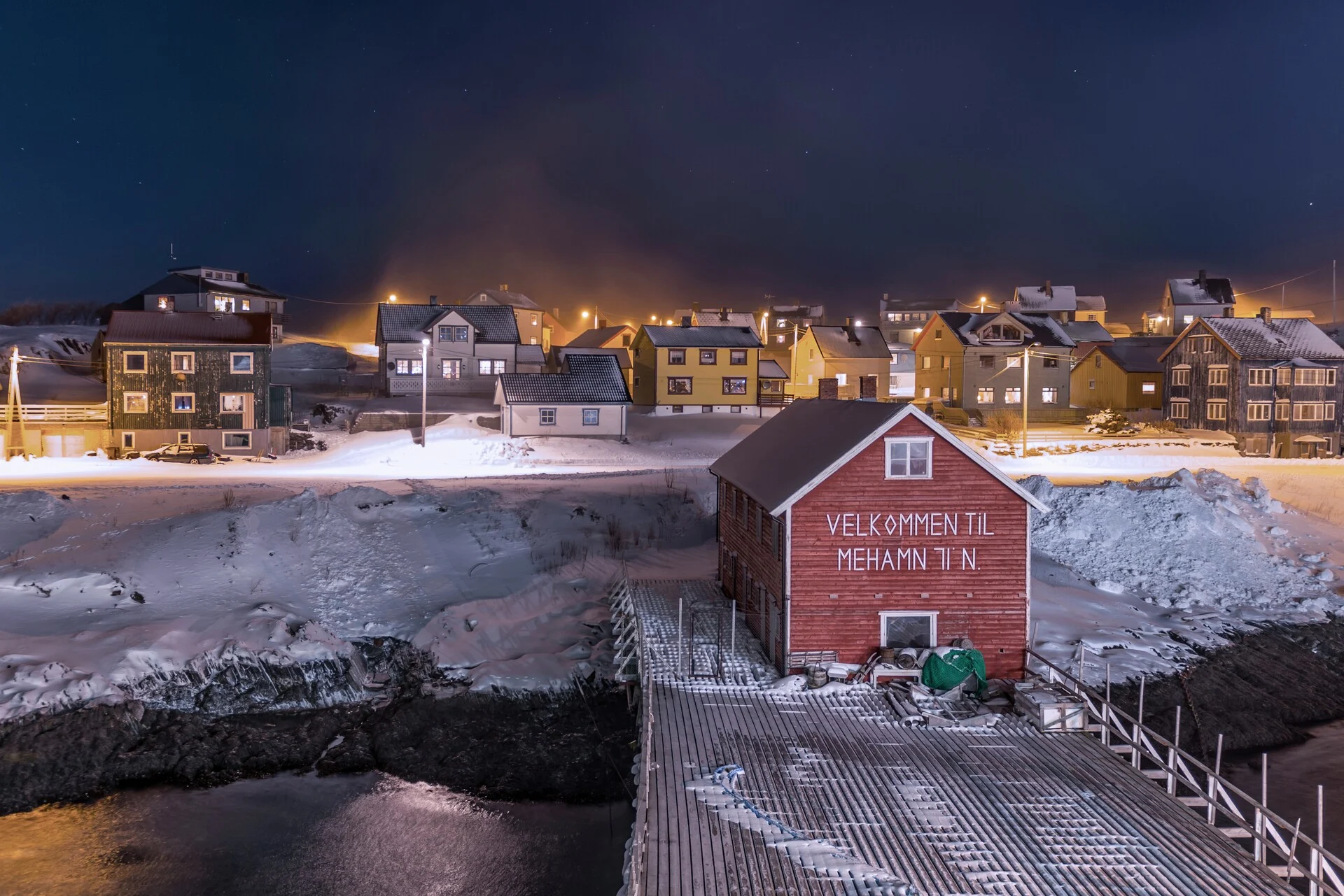 The port of Mehamn in Norway