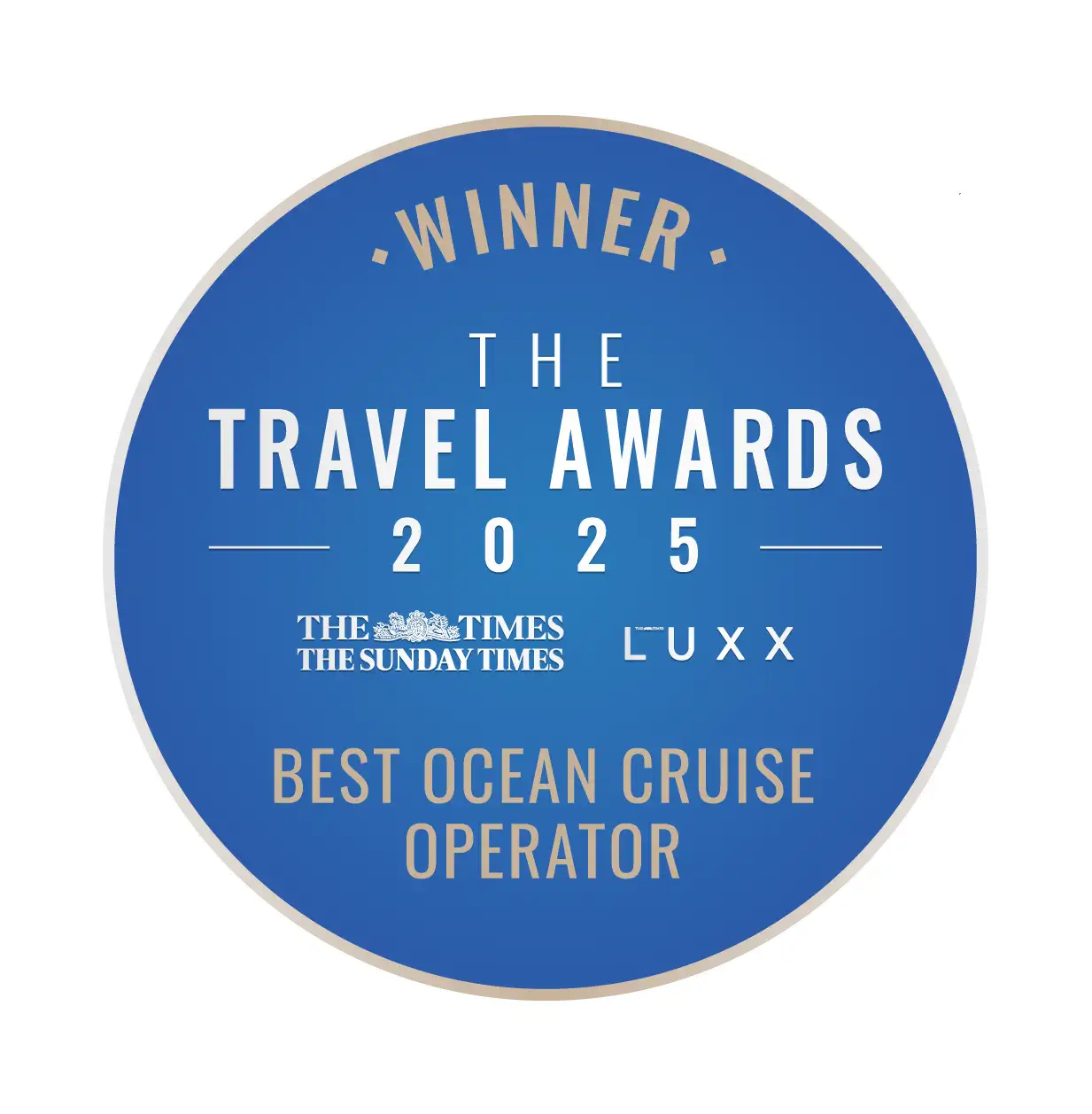Award - The Travel Awards - Best Ocean Cruise Operator